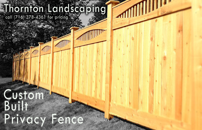 Custom Built Privacy Fence Thornton Landscaping